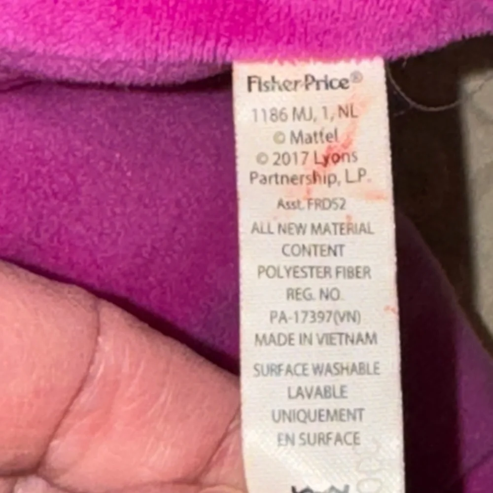 Barney Speak N Sing 2017 Fisher Price Plush Jumbo Large Purple Dinosaur 26" - Picture 8 of 9